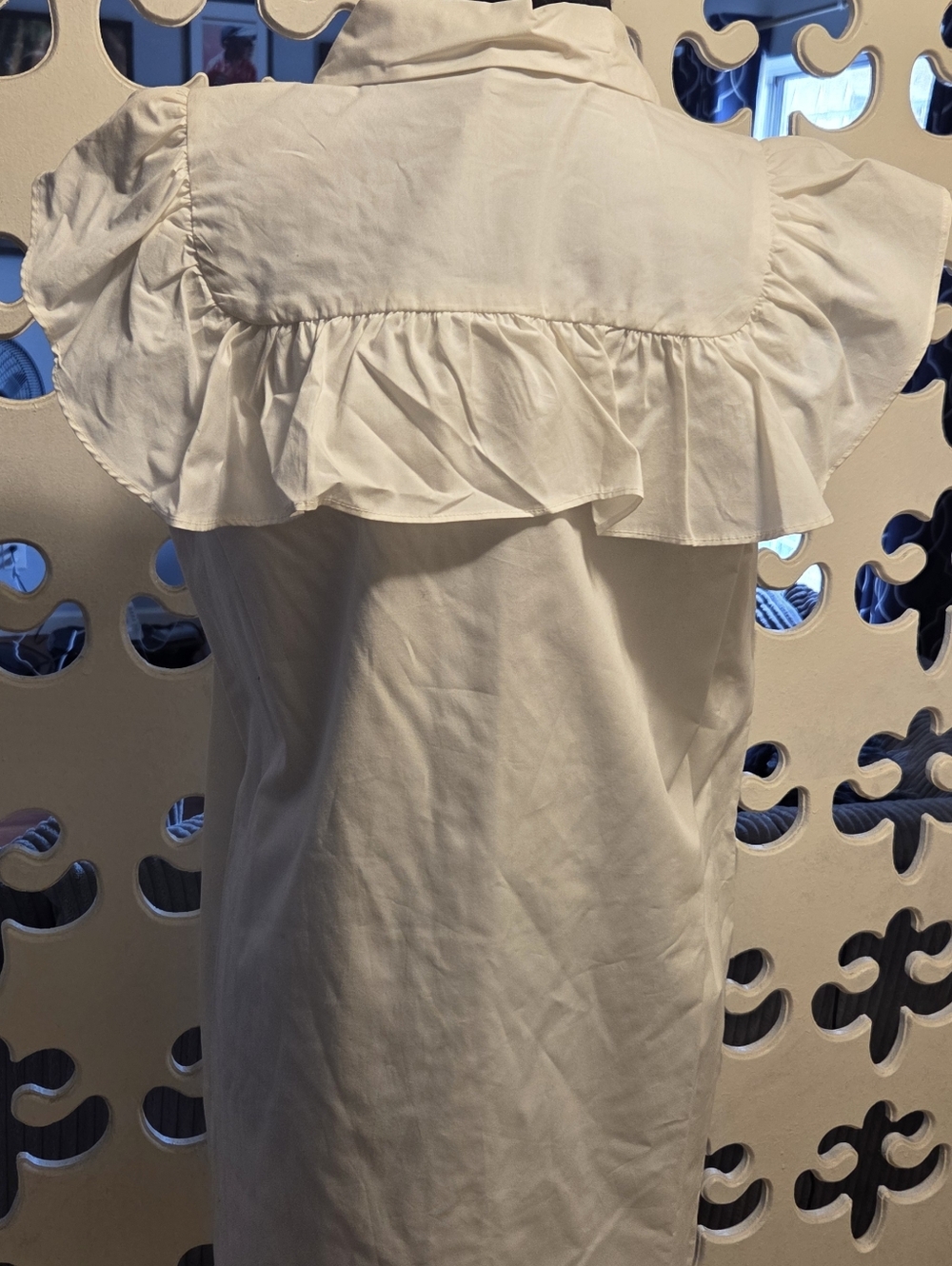 Who What Wear Ruffle Button Down Dress - Picture 4 of 6